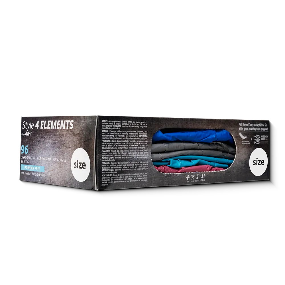 כפפות ניטריל צבעוניות - 4 אלמנטס - ללא אבקה S|M|L – תמונה 6