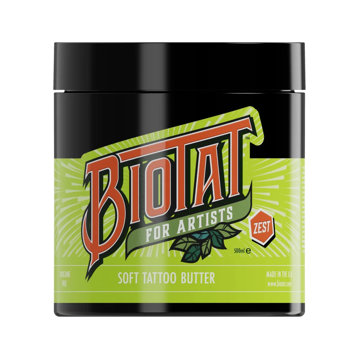 Biotat ZEST Numbing soft Tattoo Butter  | ביו טאט חמאת זסט רכה לקעקועים מאלחשת טבעית